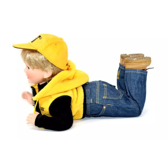 Danbury Mint Little Ryan Porcelain Collector Doll CATERPILLAR CAT - Picture 5 of 11